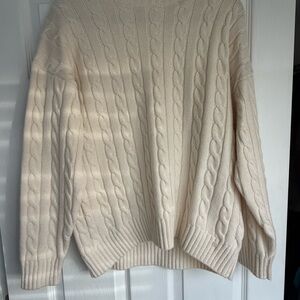 Sunday Best Cable Knit Sweater in Cream